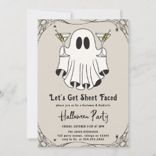 Lasst uns ein Halloween-Marti-Party feiern Einladung