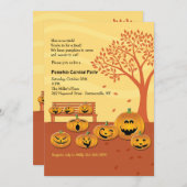 Lasst uns ein Jack-O-Lantern-Halloween-Einladung t Einladung (Vorne/Hinten)