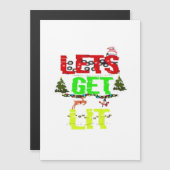 Lasst uns ein klassisches, lustiges Retro bekommen Magnetkarte (Vorne/Hinten)