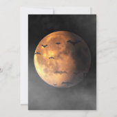Lasst uns ein kurzes Vollmond- und FledermäusenHal Einladung (Rückseite)
