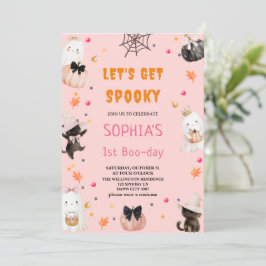 Lasst uns ein leckeres Halloween-1. Geburtstag bek Einladung
