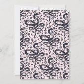 Lasst uns ein leckeres Schlangen-Halloween-Party b Einladung (Rückseite)