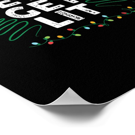 Lasst uns ein Lit trinken Funny Weihnachtsgeschenk Poster (Ecke)