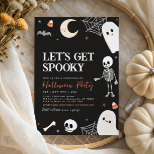 Lasst uns ein Niedliches Ghost-Halloween-Party bek Einladung