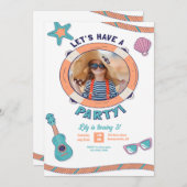 Lasst uns ein Party Foto haben Einladung (Vorne/Hinten)