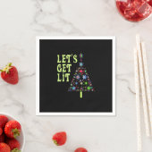 Lasst uns ein sonniges Weihnachtsfest machen Serviette (Beispiel)