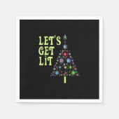 Lasst uns ein sonniges Weihnachtsfest machen Serviette (Vorderseite)