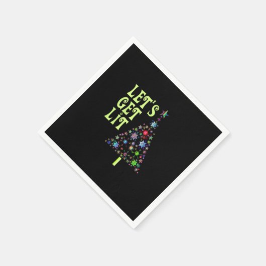 Lasst uns ein sonniges Weihnachtsfest machen Serviette (Ecke)