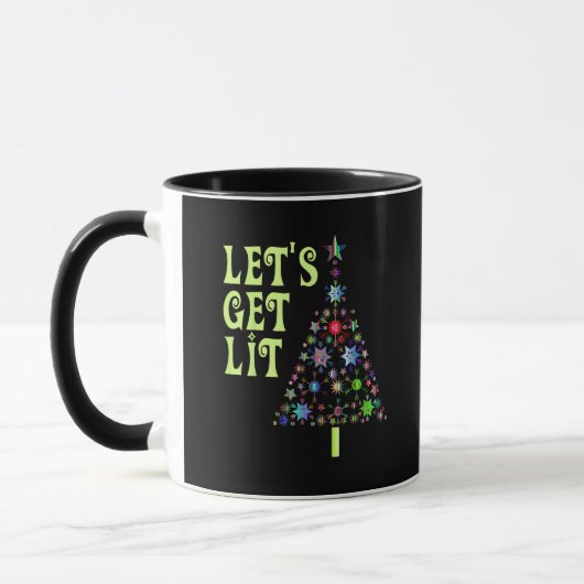 Lasst uns ein sonniges Weihnachtsfest machen Tasse (Links)