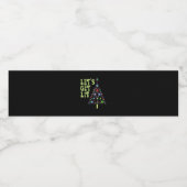 Lasst uns ein sonniges Weihnachtsfest machen Wasserflaschenetikett (Einzelnes Label)