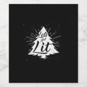 Lasst uns ein sonniges Weihnachtsgetränk trinken Weinetikett (Einzelnes Label)