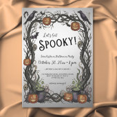 Lasst uns ein Spooky Pumpkin & Vines Halloween-Par Einladung