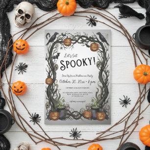 Lasst uns ein Spooky Pumpkin & Vines Halloween-Par Einladung