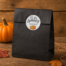 Lasst uns ein Spooky Watercolor Pumpkin Halloween