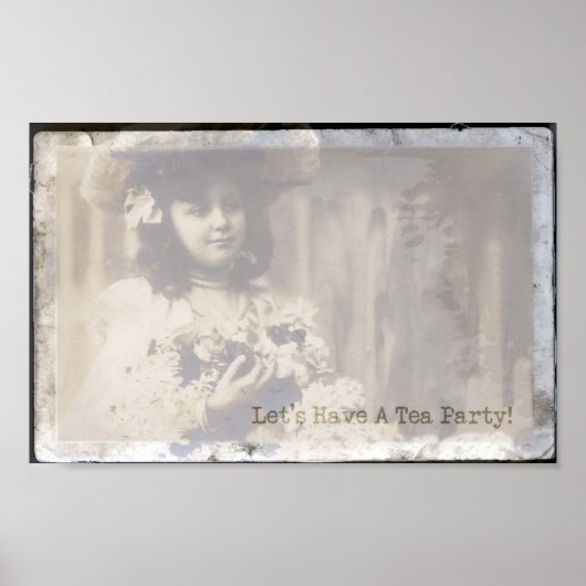 Lasst uns ein Tee-Party essen Poster (Vorne)