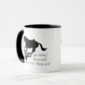 Lasst uns ein tolles Angebot für Pferde machen Tasse (Vorderseite Links)