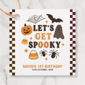 Lasst uns ein tolles Halloween Geburtstag erleben Geschenkanhänger (Vorderseite)