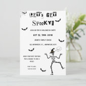 Lasst uns ein tolles Halloween-Kostüm-Party einlad Einladung (Stehend Vorderseite)