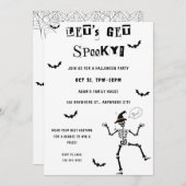 Lasst uns ein tolles Halloween-Kostüm-Party einlad Einladung (Vorne/Hinten)