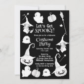 Lasst uns ein tolles Halloween-KostümParty bekomme Einladung (Vorderseite)