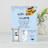 Lasst uns ein tolles Halloween-KostümParty bekomme Einladung (Stehend Vorderseite)