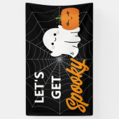 Lasst uns ein tolles Halloween-Niedlicher Geist zu Banner (Vertikal)