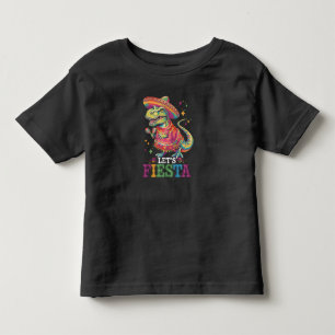 Lasst uns eine Cinco De Mayo T-Rex-Dinosaurier-Par Kleinkind T-shirt