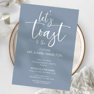 Lasst uns eine elegante Kalligrafie-Hochzeitsparty Einladung
