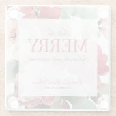 Lasst uns eine fröhliche Weihnachts-Brautparty fei Glasuntersetzer (Rückseite)