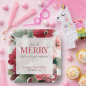 Lasst uns eine fröhliche Weihnachts-Brautparty fei Pappteller (Party)