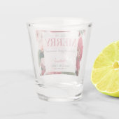 Lasst uns eine fröhliche Weihnachts-Brautparty fei Schnapsglas (Rückseite)