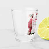 Lasst uns eine fröhliche Weihnachts-Brautparty fei Schnapsglas (Links)