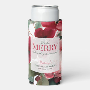 Lasst uns eine fröhliche Weihnachts-Brautparty fei Selters Dosenkühler