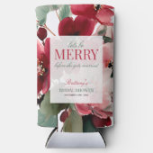 Lasst uns eine fröhliche Weihnachts-Brautparty fei Selters Dosenkühler (Vorderseite)