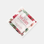 Lasst uns eine fröhliche Weihnachts-Hochzeitsdusch Serviette (Ecke)