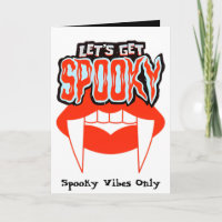 Lasst uns eine geile Vampire Fang Halloween-Karte