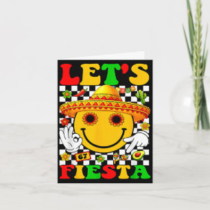 Lasst uns eine groovy mexikanische Fiesta für Jung Karte