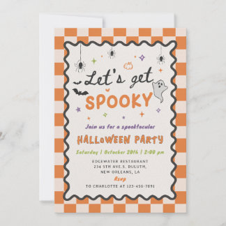 Lasst uns eine gruselige Halloween-Party-Einladung Einladung