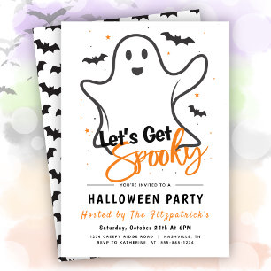 Lasst uns eine gruselige Halloween-Party feiern Einladung