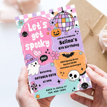 Lasst uns eine gruselige Kinder-Halloween-Geburtst
