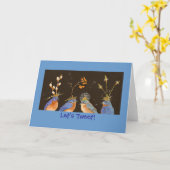 Lasst uns eine Karte Getweetet haben (Gelbe Blume)