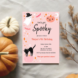 Lasst uns eine lustige Halloween-Geburtstagsparty  Einladung