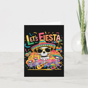 Lasst uns eine mexikanische Fiesta Party zum 5. Ma Karte