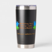 Lasst uns eine Übereinstimmung finden Thermobecher (Vorderseite)