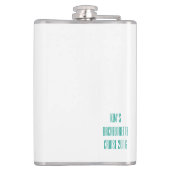 Lasst uns einen angeschlagenen Kolben bekommen, ei Flachmann (Rückseite)