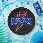 Lasst uns einen Blitzschlag schlagen Pappteller (Party)