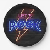 Lasst uns einen Blitzschlag schlagen Pappteller (Vorderseite)