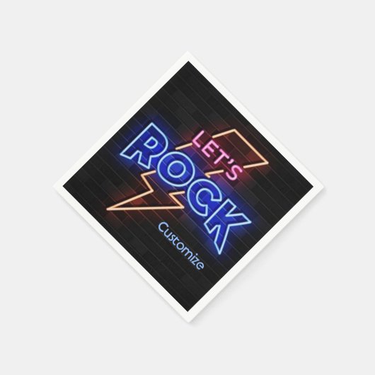 Lasst uns einen Blitzschlag schlagen Serviette (Ecke)