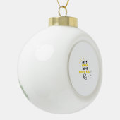 Lasst uns einen Boccieball machen Keramik Kugel-Ornament (Links)