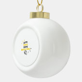 Lasst uns einen Boccieball machen Keramik Kugel-Ornament (Rechts)